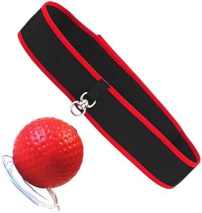 Boksbal Hoofdband - Reactiebal - Coördinatie Trainen - Veilig Lichtgewicht - 3 cm Breed - Zwart