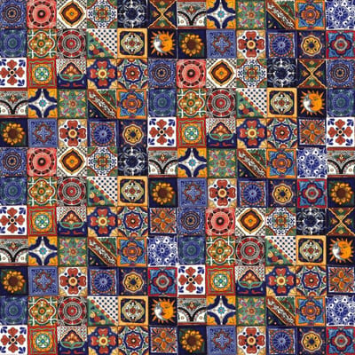 SnelShoppen - 120 Decoratieve Mexicaanse Mozaïek Tegels - Handgemaakte Ceramische Tegels 5x5cm voor Badkamer, Keuken, Douche, Trappen, Backsplash