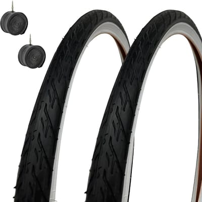 24 inch Fietsbanden 47-507 Zwart Stadsbanden inclusief Binnenband