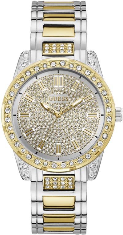 Guess Her Demand Quartz Analoog Horloge Tweetoon Behuizing: 100% Roestvrij Staal| Armband: Roestvrij Staal 40 mm U1337L4M