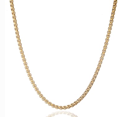 halsketting voor dames en heren, roestvrij staal, schakelketting, 2/2,5/3/4 mm, 45/50/55/60/70 cm, voor mannen, sieraden, schakelketting, zilver/goud/zwart