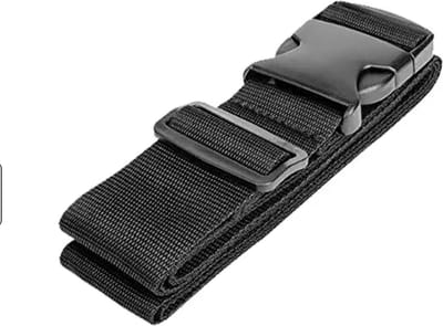 Scoby - Kofferriem - Bagageriem - Kofferspanband - Spanband - Luggage Strap - 180cm - Nylon - Zwart - 2 Stuks