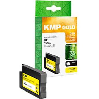 Inktcartridge KMP, vervangt HP 963XL (3JA29AE), tot 1600 pagina's, enkele verpakking, geel