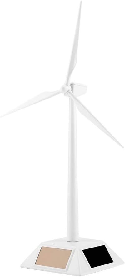 Mini Zonne-energie Wind Model - ABS Desktop Decoratie voor Wetenschappelijk Onderwijs, Thuis Decoratie en Cadeau voor Kinderen