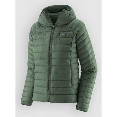 Patagonia Down Sweater Hoody Jas groen