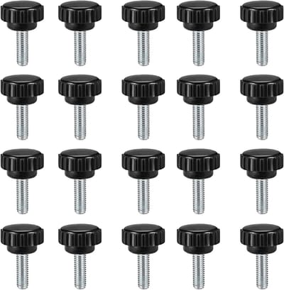 Set van 20 stuks Klemknoppen met M6 x 15mm Schroefdraad voor extra Grip.