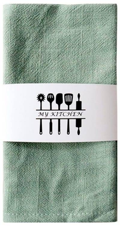 Katoenen en linnen servetten - 40*40 cm - 2 stuks - effen theedoeken - vierkante servetten - bruiloftsservetten - schoonmaakdoeken voor thuis, restaurant en keuken - hoteltafelkleden, servetten voor op kantoor.