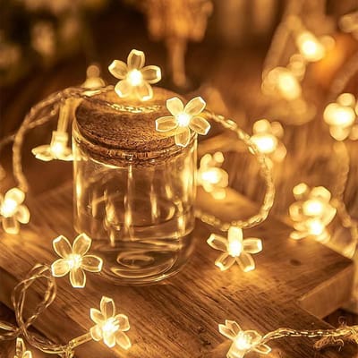 Draadloze Decoratieve Bloem LED Verlichting op Batterijen voor Binnen en Buiten