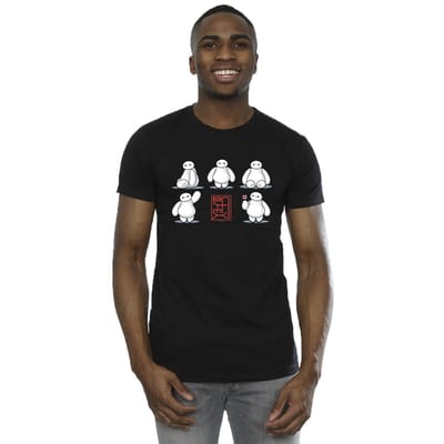 Li-cense Disney heren big hero 6 baymax veel houdingen t-shirt