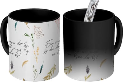 Magische Mok - Foto op Warmte Mokken - Koffiemok - Vriendschap - Een mooi mens dat ben jij - Quotes - Vrienden - Spreuken - Magic Mok - Beker - 350 ML - Theemok - Mok met tekst