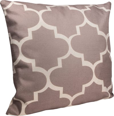 QUVIO Sierkussen retro - Gevuld - Sierkussens voor binnen - kussentjes bank - Kussentjes - Sierkussens vierkant - Gevulde sierkussens - Sierkussens beige - Figuren sierkussens - Sierkussens - Polyester - 45 x 45 cm - Beige en bruin