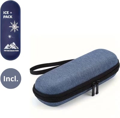 Insuline Koeltas – Inclusief Koelpack - Diabetes Koeltas – Insuline Etui – Koeltas voor Insulinespuit – Travel Case – Geschikt Voor Dagelijks Gebruik - Blauw