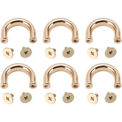 10 Sets U-ringen Metalen Gesp Handtas Connector Tas Boogbrug met PH Schroeven Riemhangers Hardware