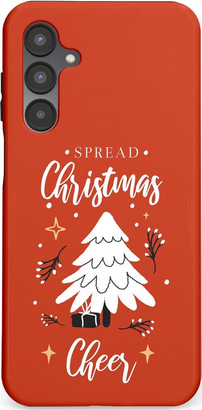 Casetastic hoesje geschikt voor Samsung Galaxy A16 - Dubbellaagse bescherming - Verspreid het Kerstfeest - Fashion Case - Terracotta