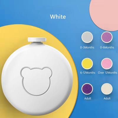 Coupe-ongles électrique pour bébé Outil de polissage des ongles pour enfants Ciseaux de manucure pour ongles pour nourrissons Coupe-ongles pour bébé blanc