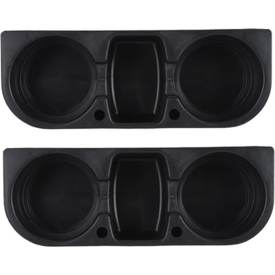2 Pièces Cale de Siège Auto Porte-Gobelet Gain de Place Lavable Amovible Remplisseur d'Espace de Siège Auto Organisateur de Gobelets noir