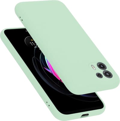 Cadorabo Hoesje geschikt voor Motorola EDGE 20 LITE / FUSION in LIQUID LICHT GROEN - Beschermhoes gemaakt van flexibel TPU silicone Case Cover