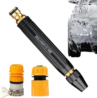 Waterslang Spuitmond - Hogedruk Reiniger - Auto Wassen - Ergonomisch Handvat - 17 x 12 x 5 cm - Grijs