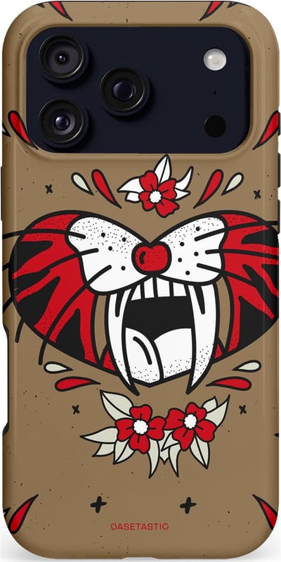 Casetastic hoesje geschikt voor Apple iPhone 17 Pro Max - MagSafe - Dubbellaagse bescherming - Wilde kracht - Fashion Case - Taupe Donkergrijs Bordeaux