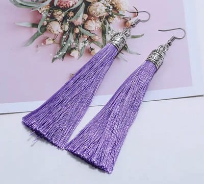Akyol - Oorhangers – roze oorhangers – kwast oorbellen – hang oorbellen - oorbellen roze - festival – roze oorbellen – roze hang oorbellen – cadeau voor vriendin – bohemian - festival oorbellen - bohemian sieraden - bohemian oorbellen