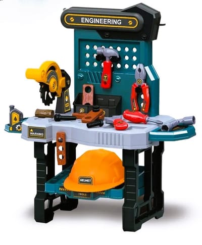 Werkbank met cirkelzaag 37 delig, werkbank voor kind, Werkbank kinderen, Speelgoed werkbank, Gereedschap, Gereedschap set