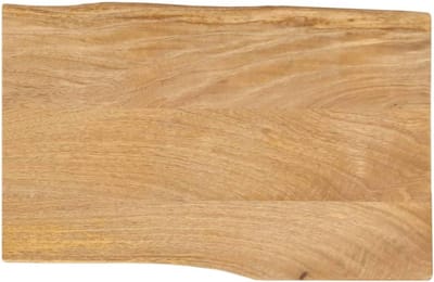 Tafelblad Hout - Blad Vervanging - Tafel Opknappen - Natuurlijke Rand - 50x40cm - Natuurlijk Bruin