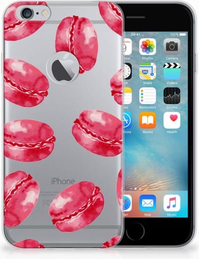 Apple iPhone 6 Plus | 6s Plus Siliconen Case Pink Macarons