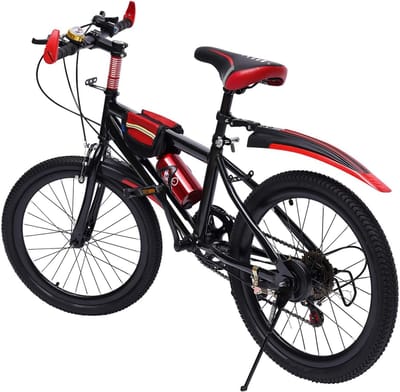 Kinderfiets Mountainbike - Freestyle Fiets - Outdoor Sport - Dubbele Schijfrem - 20 Inch Wiel - Rood