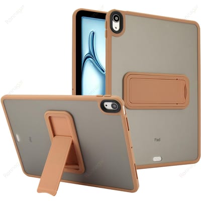 Étui Housse avec Support pour iPad Air11 13 Étui iPad A19 12ème A16 11ème 10ème 10.2 9ème pour iPad Air 5 4 10.9 Pro12.9 6ème 5ème 9.7 10.5 2024 iPad Pro 13 M4 jaune foncé