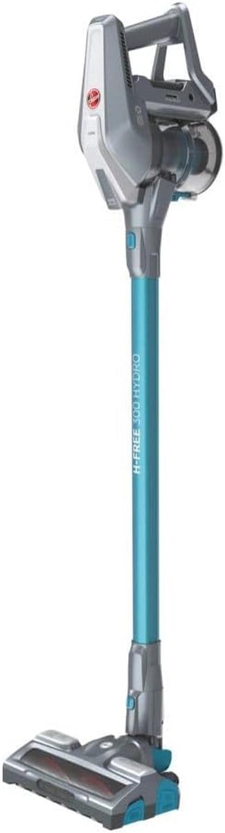 Draadloze Bezems - Steelstofzuiger - Snel Vloeren Reinigen - Zuigen en Dweilen Tegelijk - 40 Min Looptijd - Grijs en Blauw