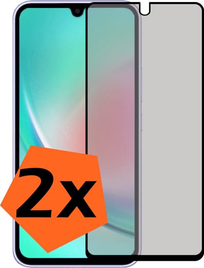 Screenprotector - 2 Stuks - Geschikt voor Samsung Galaxy A34 - Privacy Filter - Gehard Glas - Beschermglas - Tempered Glass - Screen Protector