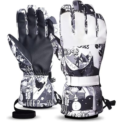 Winter Heren Dames Ski Handschoenen Winddicht Warm Waterdicht Touchscreen Fleece Antislip Snowboard Sneeuwscooter Fietsen Ski Handschoenen XL