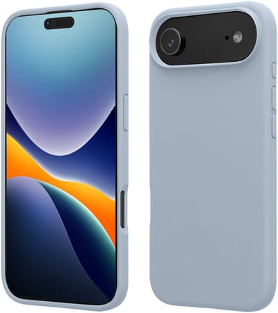 kwmobile telefoonhoesje geschikt voor Apple iPhone Air - Hoesje met siliconen coating - Smartphone case in mat lichtblauw