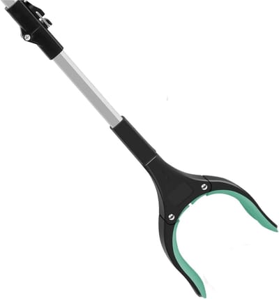 2Pcs Opvouwbare Pickup Grabbers Voor Ouderen Lichtgewicht Extra Lange Handige Prullenbak Klauw Grabber Pick Up Voor Gehandicapte Gereedschap voor Volwassenen