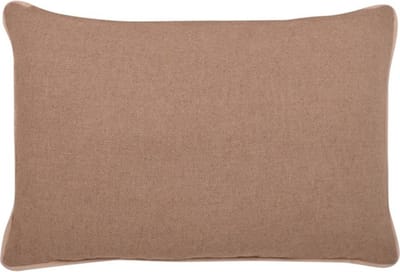 Velvet Wool Grijs + Beige Kussen | 40 X 60 | Sierkussen Voor Woonkamer Of Slaapkamer
