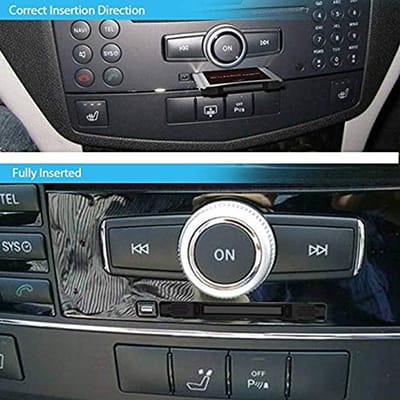 PCMCIA op SD-kaart geheugenkaartadapter SDHC naar PC-kaartconverter lezer voor Mercedes Benz S, E, C, GLK, CLS klasse COMAND APS-systeem mediaspeler