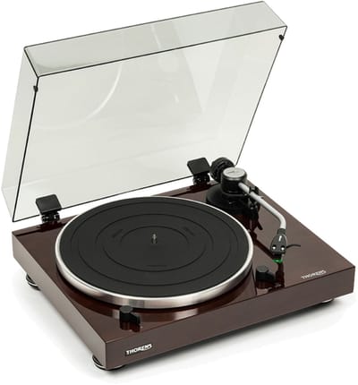 Thorens TD 204 walnoot Platenspeler