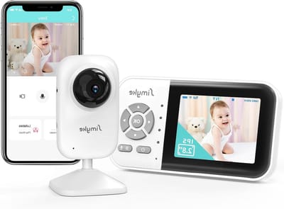 Babyvideomonitor - Babycamera Wifi - Baby in de gaten - 2-weg gesprek - 1000 meter bereik - Wit