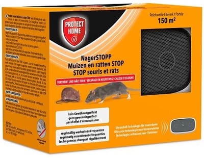 Protect Home Ultrasonic Muizen en Ratten STOP - Beschermt ruimtes tot 150 m2 - Laag stroomgebruik