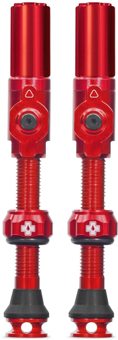 Muc-Off Tubeless Valve Big Bore Hybrid Large Red SchrÃ¤der Valve 45mm