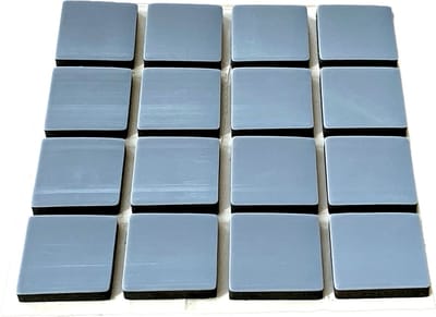 FSW-Products Teflon Meubelglijders - 16 Stuks - Zelfklevend - 19 x 19 mm - Vierkant - Vloerglijders voor Stoelpoten en Meubels - Anti-Kras
