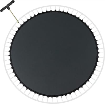 Trampoline springmat - Vervangend doek - Buiten spelen - 8-rijige steeksteek - 305 cm - Zwart