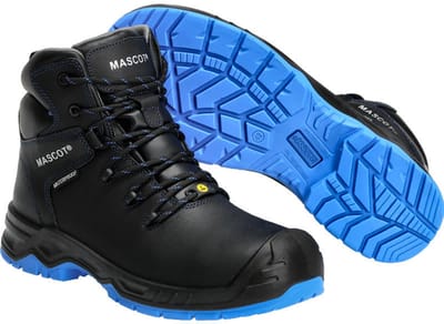 Mascot Footwear Flex Veiligheidsschoenen hoog F0141-902 - Zwart/Korenblauw - 41