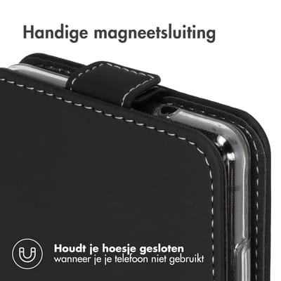 Accezz Hoesje - Geschikt voor Samsung Galaxy S20 FE - Flipcase - Zwart