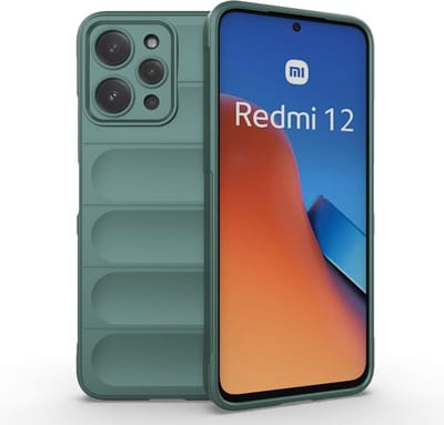 Coverup Hoesje - Geschikt voor Xiaomi Redmi 12 Hoesje - Coverup Hands-On Rugged Back Cover - Groen