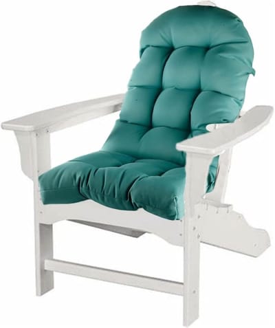 Stoelkussen Hoge Rug - Terraskussen Buiten - Buiten Ontspannen - Waterdicht UV-bestendig - Niet gespecificeerd - Meerblauw