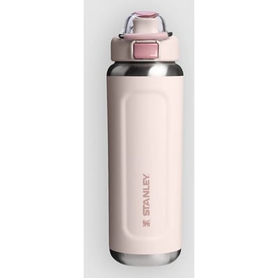 Stanley Twist Flip 2.0 Waterfles met draaidop met springveer 0.47L - 10 Uur Koud - 2 Dagen Koud Met IJs - Roestvrijstalen Drinkfles - BPA Vrij - Lekvrij - Vaatwasserbestendig - Black