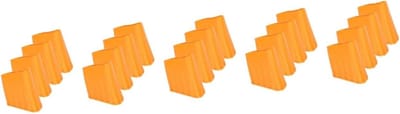Ladderpootbeschermers - Ladderdoppen Antislip - Vloeren Beschermen - Niet-laddervoetdoppen - 5 x 45 cm - Oranje