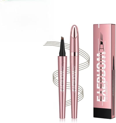 Waterdichte 3D-wenkbrauwstift met 4 vorkpunten voor natuurlijke en precieze wenkbrauwen, ideaal voor microblading en make-up aanpassingen