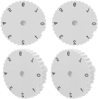 Koelkast Thermostaatknoppen - Temperatuurregelaars Vriezer - Temperatuur Beheren - Nauwkeurige Cijfers - 4 Stuks - Wit
